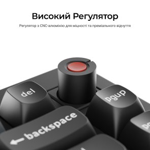 Клавіатура Keychron V1 8K Keychron Super Red Switch RGB Black (V1W-D1-UA)