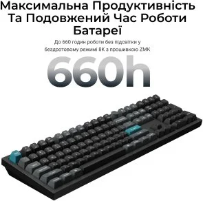 Фото: Клавіатура Keychron Q6 Ultra Keychron Red Switch RGB Black (Q6U-M1-UA) № 11 | KTC