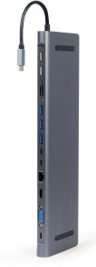 USB-хаб Cablexpert 9in1 Gray (A-CM-COMBO9-01)