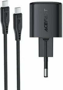 Фото: Зарядний пристрій Acefast A117 PD GAN 20W Black with Type-C/Type-C (6974316286509) № 3 | KTC