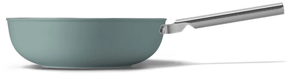 Фото: Сковорода Smeg 50S Retro Style WOK 30cm Emerald Green Matte (WOF3002EGM) № 4 | KTC