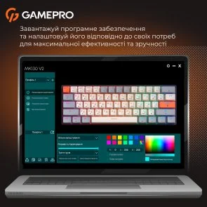 Фото: Клавіатура GamePro MK130 V2 Infinity QLAB Sakura ENG/UKR Black (MK130-V2-B-QS) № 20 | KTC