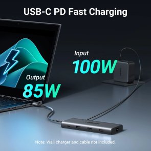USB-хаб UGREEN CM639 10in1 Grey (15534)