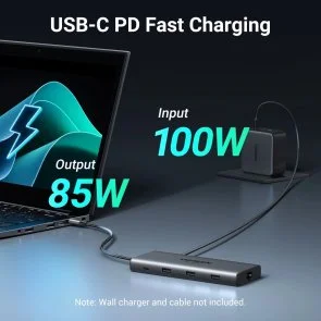 Фото: USB-хаб UGREEN CM639 10in1 Grey (15534) № 5 | KTC