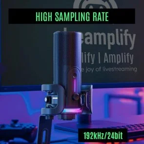 Фото: Мікрофон Streamplify MIC PRO-192-RGB-ST Black (SPMC-MP3C327.11) № 9 | KTC