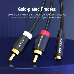 Фото: Кабель Vention Jack 3.5mm F / 2xRCA M 1m Black (VAB-R01-B100) № 2 | KTC