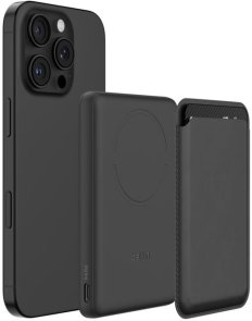Батарея універсальна Belkin BoostCharge Slim 5000mAh15W Qi2 7.5W Black (BPD020hqBK)