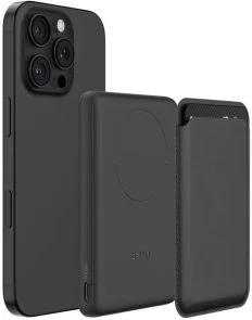 Батарея універсальна Belkin BoostCharge Slim 5000mAh15W Qi2 7.5W Black (BPD020hqBK)