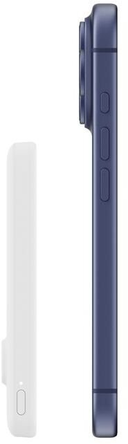 Батарея універсальна Belkin BoostCharge Slim 5000mAh 20W Qi2 15W with Kickstand White (BPD011HQWH)