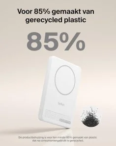 Батарея універсальна Belkin BoostCharge Slim 5000mAh 20W Qi2 15W with Kickstand White (BPD011HQWH)