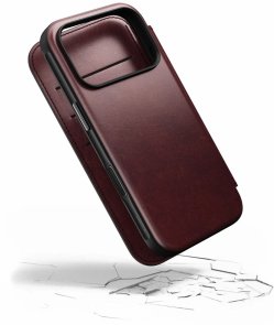 Чохол Nomad for Apple iPhone 17 Pro - Modern Leather Folio Horween Burgundy (NM011833858)