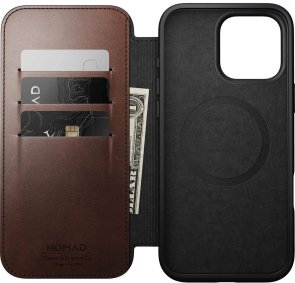 Чохол Nomad for Apple iPhone 16 Pro - Modern Leather Folio Horween Rustic Brown (NM01676485)