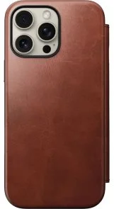 Фото: Чохол Nomad for Apple iPhone 16 Pro - Modern Leather Folio Horween Olde Dublin (NM01398585) № 2 | KTC