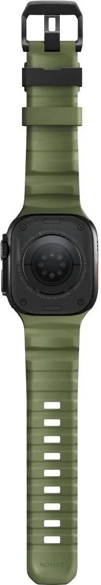 Фото: Ремінець Nomad for Apple Watch 46mm/49mm - Rocky Point Band Black Titanium Hardware Forest (NM014797858) № 9 | KTC