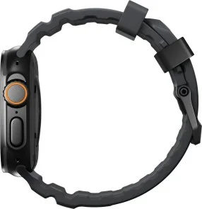 Фото: Ремінець Nomad for Apple Watch 46mm/49mm - Rocky Point Band Black Titanium Hardware Storm (NM014803858) № 4 | KTC
