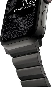 Фото: Ремінець Nomad for Apple Watch 46/49mm - Steel Graphite Hardware Graphite (NM1A41BXS0) № 5 | KTC