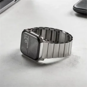 Фото: Ремінець Nomad for Apple Watch 46/49mm - Steel Silver Hardware Silver (NM1A4HSXS0) № 14 | KTC