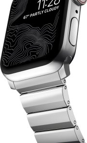 Ремінець Nomad for Apple Watch 46/49mm - Steel Silver Hardware Silver (NM1A4HSXS0)