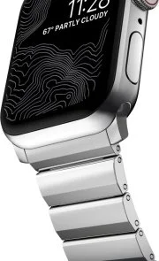 Фото: Ремінець Nomad for Apple Watch 46/49mm - Steel Silver Hardware Silver (NM1A4HSXS0) № 10 | KTC