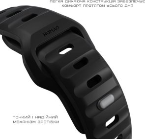 Ремінець Nomad for Apple Watch 46mm/49mm - Sport Band Black (NM1AM10000)