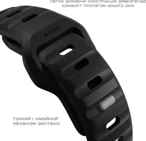 Фото: Ремінець Nomad for Apple Watch 46mm/49mm - Sport Band Black (NM1AM10000) № 7 | KTC