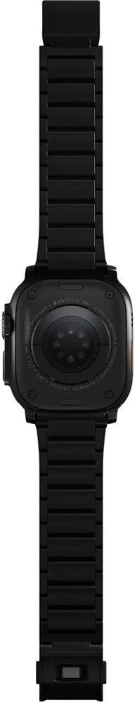 Фото: Ремінець Nomad for Apple Watch 46/49mm - Titanium V2 Black Hardware Black (NM014834858) № 11 | KTC