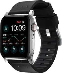 Фото: Ремінець Nomad for Apple Watch 46mm/49mm - Active Pro Silver Hardware Black (NM1A41SNW0) № 10 | KTC
