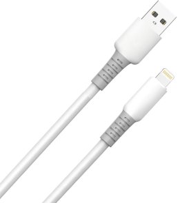 Кабель ColorWay 3A AM / Lightning 1m White (CW-CBUL093-WT)