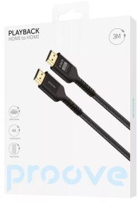 Кабель Proove PlayBack v2.0 4K 60Hz HDMI / HDMI 3m Black (DCP320003601)