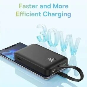 Фото: Батарея універсальна Baseus Magnetic Mini 30W 10000mAh Black (P1002210B113-00) № 10 | KTC
