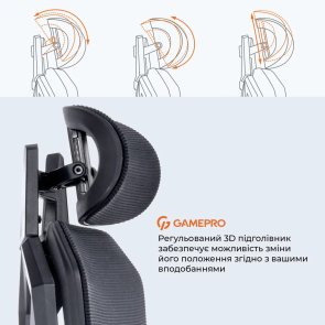 Крісло GamePro EDGE Black (GC820MB)