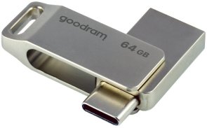 Флешка USB GOODRAM OTG ODA3 64GB Grey (ODA3-0640S0R11)