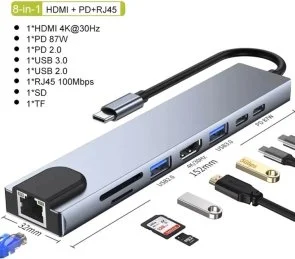 Фото: USB-хаб Dynamode 8in1 BYL-2017L № 4 | KTC