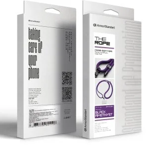 Фото: Ремінець для смартфона ArmorStandart Rope Black Amethyst with Clear Holder (ARM91364) № 7 | KTC