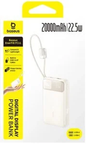 Фото: Батарея універсальна Baseus EnerFill FC11 20000mAh 22.5W Beige (E0027S05) № 2 | KTC