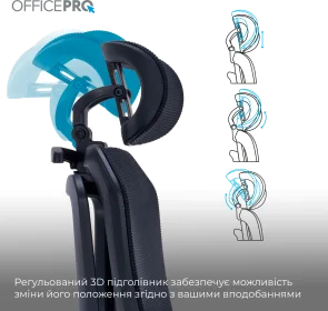 Фото: Крісло OfficePro Unity OC510B Black № 13 | KTC