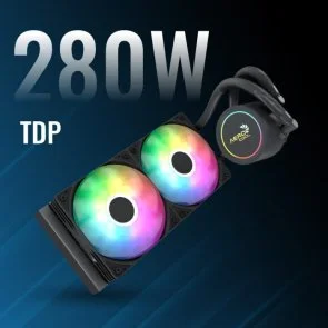 Фото: Система рідинного охолодження AeroCool Abyss L240R Black (ACLA-AB24117.11) № 7 | KTC