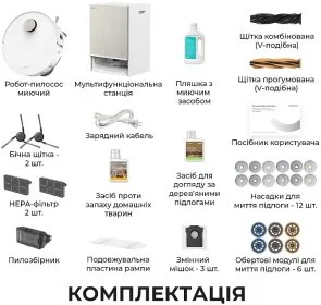 Фото: Робот-пилосос Dreame Bot MatriX 10 Ultra White (RLX95CE-wh) № 2 | KTC