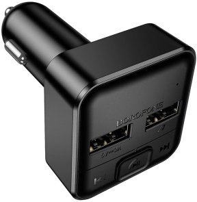 FM-Трансмітер + АЗП BOROFONE BC63 Selecto 15W Black (6941991126185)