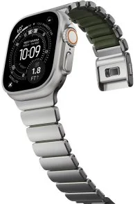 Фото: Ремінець Nomad for Apple Watch 46/49mm - Stratos Natural Hardware Forest (NM009568858) № 4 | KTC