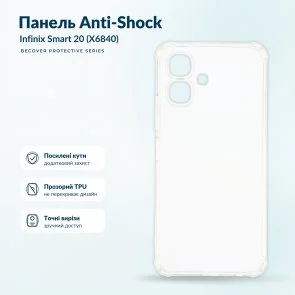 Фото: Чохол BeCover for Infinix Smart 20 X684 - Anti-Shock Clear (716084) № 5 | KTC