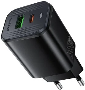 Фото: Зарядний пристрій BOROFONE BAS85A Star 30W Black (6941991126840) № 2 | KTC