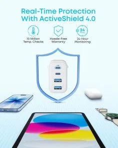 Фото: Зарядний пристрій Anker Zolo Charger 50W White (A121EG21) № 3 | KTC