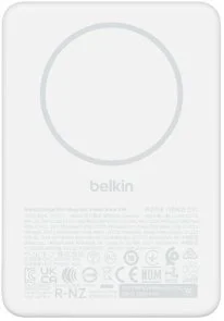 Батарея універсальна Belkin BoostCharge Slim Magnetic 10000mAh 20W Qi2 7.5W White (BPD015HQWH)