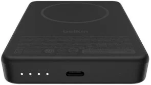 Фото: Батарея універсальна Belkin BoostCharge Slim Magnetic 10000mAh 30W Qi2 15W with Kickstand Black (BPD016HQBK) № 5 | KTC