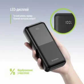 Фото: Батарея універсальна ColorWay DigiPower 20000mAh 22.5W Built-in Cable Type-C/Lightning (CW-PB200LP01BK) № 6 | KTC