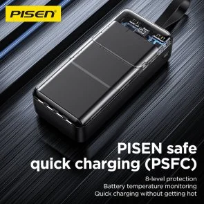 Фото: Батарея універсальна Pisen Semi Mirror 30000mAh 22.5W White (TP-D040_White) № 4 | KTC