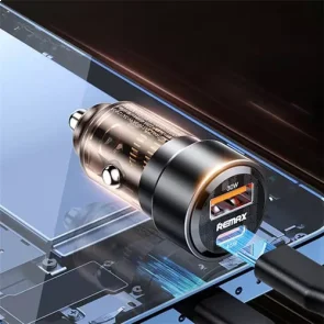 Фото: Автомобільний зарядний пристрій Remax RCC360 QC PD 75W Black (6954851209133) № 3 | KTC
