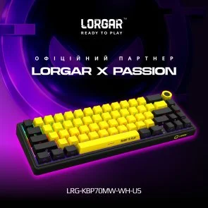 Фото: Клавіатура Lorgar KBP70MW Toxic Purple ENG WL/RT/USB Black/Yellow (LRG-KBP70MW-YL-US) № 2 | KTC