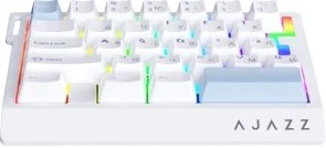 Фото: Клавіатура Ajazz AK029 Ice lsland Magnetic Switch USB White/Blue (AK029-I-WB) № 3 | KTC